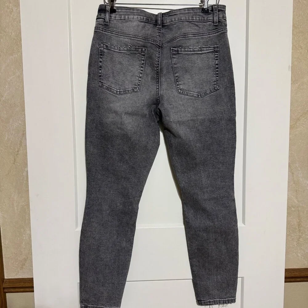 M Jeans Maurices Super Skinny High Rise Curvy Fit Gray Denim Jeans M Short - Picture 3 of 10